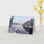 Carte Winter Picture of Snow (Fleur jaune)