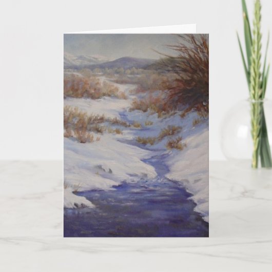Carte Winter Red Willow Creek Fine Art Card (Devant)