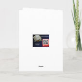 Carte Winter Snow & Poplar Tree Blank Greeting Card (Dos)