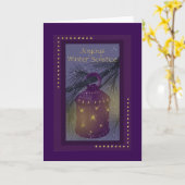Carte Winter Solstice Lantern  (Fleur jaune)