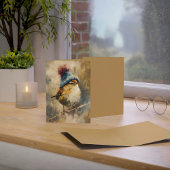 Carte Winter Songbird in Knit Hat | Fawn Greeting
