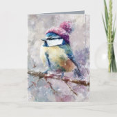 Carte Winter Songbird in Knit Hat | Ghost Greeting (Devant)