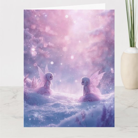 Carte Winter Whispers and Fairy Light  (Devant)