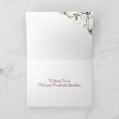 Carte Winter Wonder Land Wild Elk Joyeux Anniversaire (Intérieur)