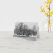 Carte Winter Wonderland (Fleur jaune)