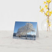 Carte Winter Wonderland: Cheshire (Fleur jaune)