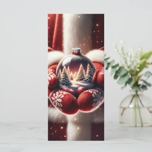 Carte Winter Wonderland Noël (Debout devant)