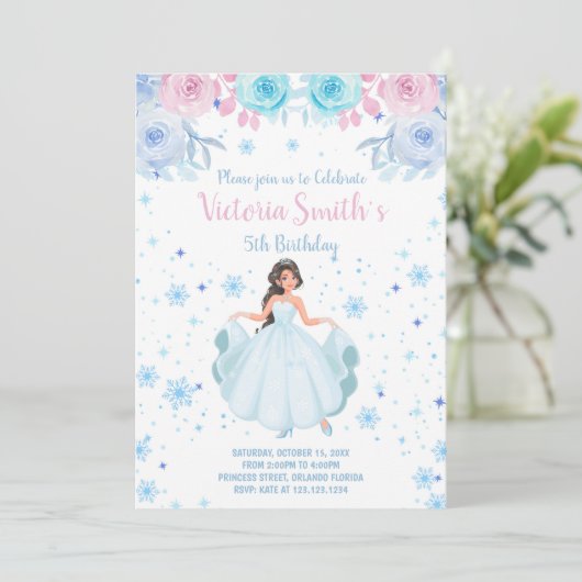 Carte Winter Wonderland Party (Debout devant)