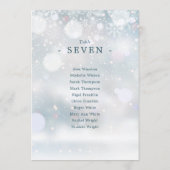 Carte Winter Wonderland Plan de siège de neige Numéro de (Dos)