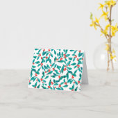 Carte Winterberry (Festive) Joyeuses Fêtes (Fleur jaune)