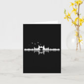 Carte Wir Lieben Berge - Bear Randonnée Camping Mountain (Fleur jaune)