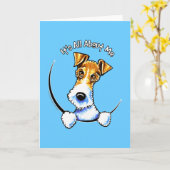 Carte Wire Fox Terrier IAAM (Fleur jaune)