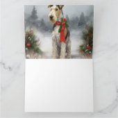 Carte Wirefox Terrier Chien de Noël de neige (Intérieur)