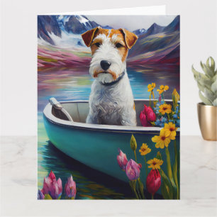Carte Wirefox Terrier sur une pagaie : Une aventure pitt