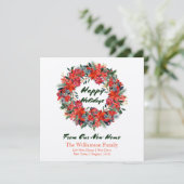 Carte Wirons D'Aquarelle Papier Kraft De Notre Nouvelle (Debout devant)