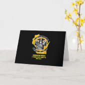 Carte Wisconsin Picnic Cow Beer, Fromage & Accordéon (Fleur jaune)