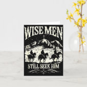 Carte Wise Men Still Seek Him Christian Christmas Jesus  (Fleur jaune)
