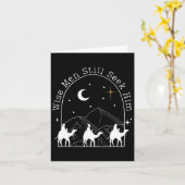 Carte Wise Men Still Seek Him Christian Christmas Jésus (Fleur jaune)