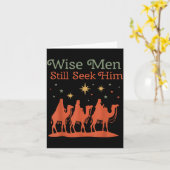 Carte Wise Men Still Seek Him Nativity Scene Christian C (Fleur jaune)