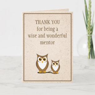 Carte Wise Owl Mentor