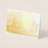 Carte Wisemen Luxe Gold Christmas Foil (Devant)