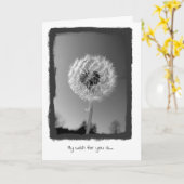 Carte Wish For You (Fleur jaune)