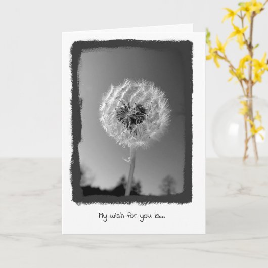 Carte Wish For You (Fleur jaune)
