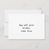 Carte Wish Whimsical Elegant Lion Anniversaire (Dos)