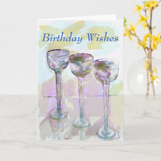 Carte Wishes (Fleur jaune)