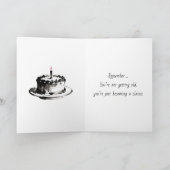 Carte Wishing You a Beautiful Birthday Funny (Intérieur)