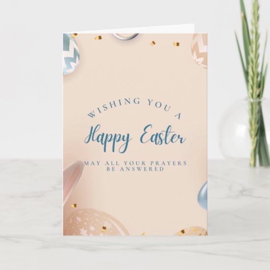 Carte Wishing you a Happy Easter Card (Devant)