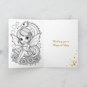 Carte Wishing you a Magical Day | Fairy (Intérieur)