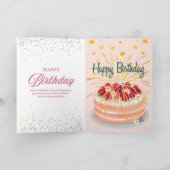 Carte Wishing You a Wonderful Birthday (Intérieur)