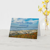 Carte Wishing You a Wonderful Birthday (Fleur jaune)