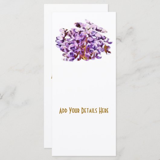 CARTE WISTERIA (Devant / Derrière)