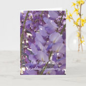 Carte Wisteria 65e anniversaire Mariage personnalisé (Fleur jaune)