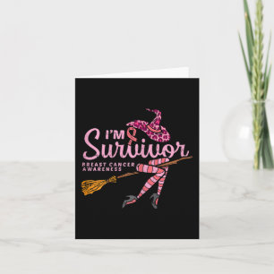 Carte Witch Im A Survivor Halloween Cancer du Sein