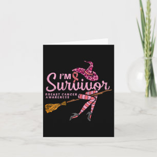 Carte Witch Im A Survivor Halloween Cancer du Sein