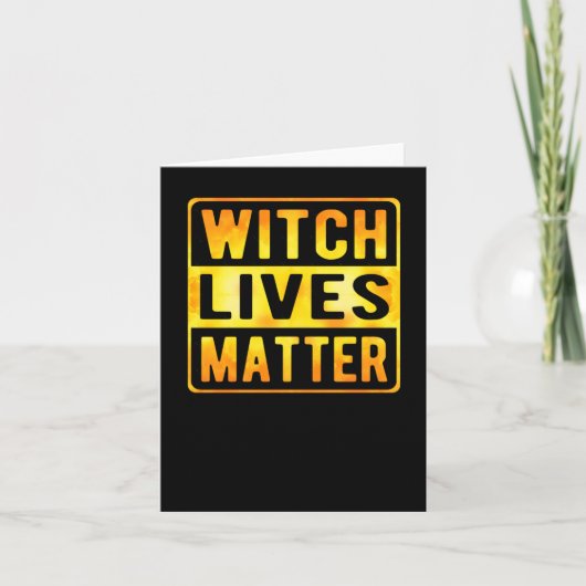 Carte Witch Vit Drôle Halloween sorcier mème Wiccan Witc (Devant)