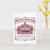 Carte Witchween Amour sorcière Vintage Magic Practica (Fleur jaune)