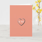 Carte With All My Heart Je t'aime Valentine Card (Fleur jaune)