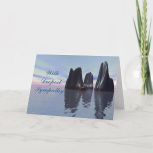 Carte "With Deepest Symapthy" Christian Sympathy Card