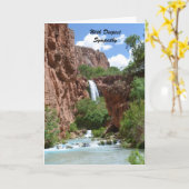 Carte With Deepest Sympathy Waterfall (Fleur jaune)