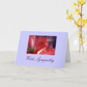 Carte With Sympathy (Fleur jaune)