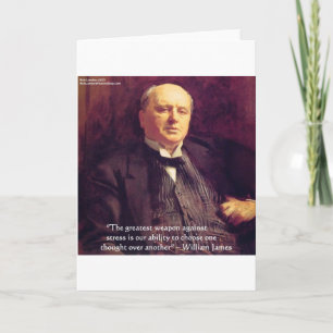 Carte Wm James "Curing Stress" Citation de cadeaux