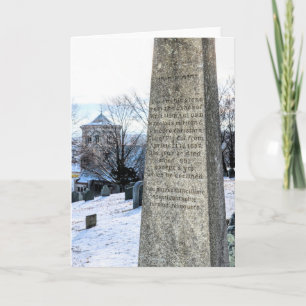 Carte Wm. Vue gravesite de Bradford de la 1ère église pa