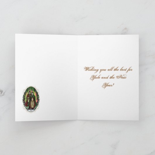 Carte Woden & Fríge : Salutations de Yule (Intérieur)