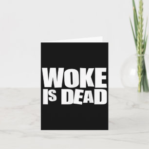Carte Woke est mort humour sarcastique 
