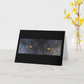Carte WOLF EYES Wildlife Supporter Greeting-cards (Fleur jaune)