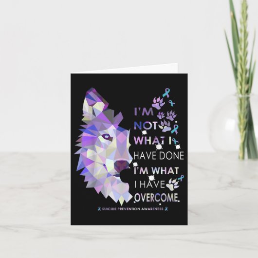 Carte Wolf Im Ce Que J'Ai Surmonté La Prévention Du Suic (Devant)